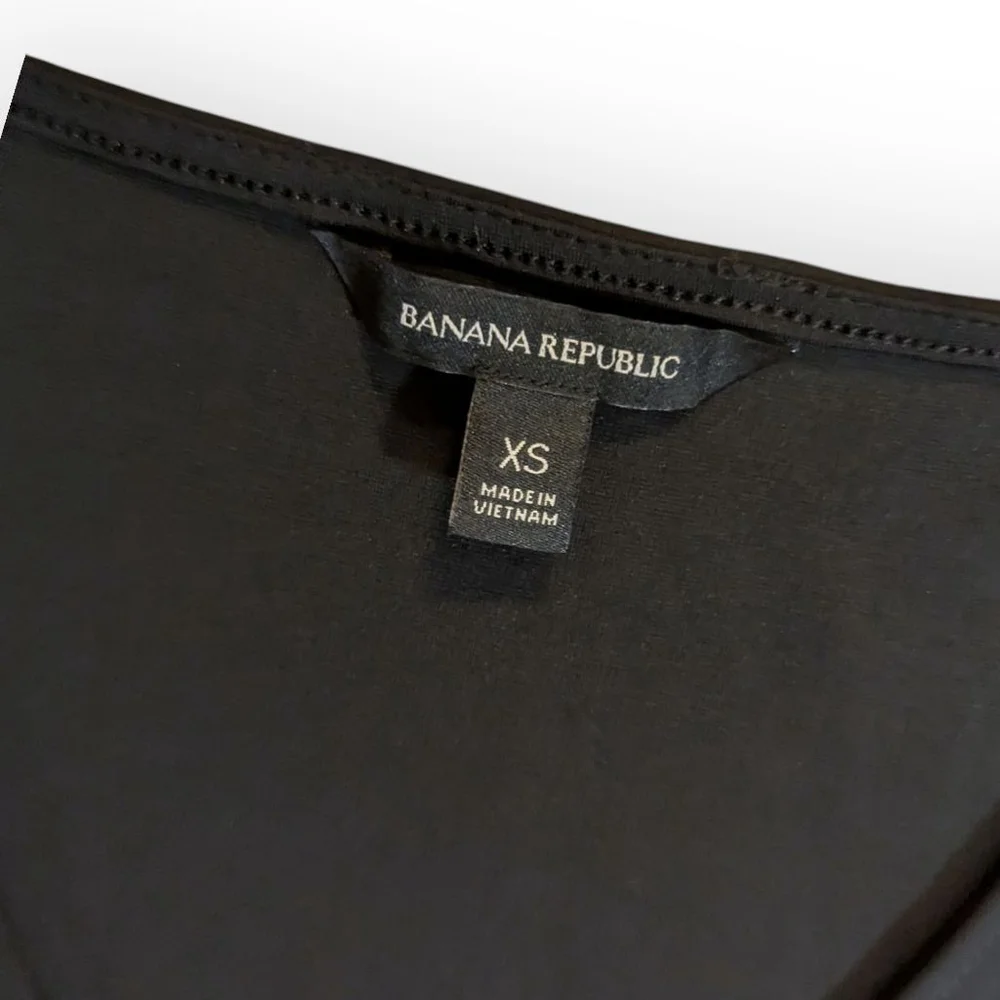 Banana Republic Black Ruffle Wrap Sleeveless Maxi Dress XS - Picture 3 of 5